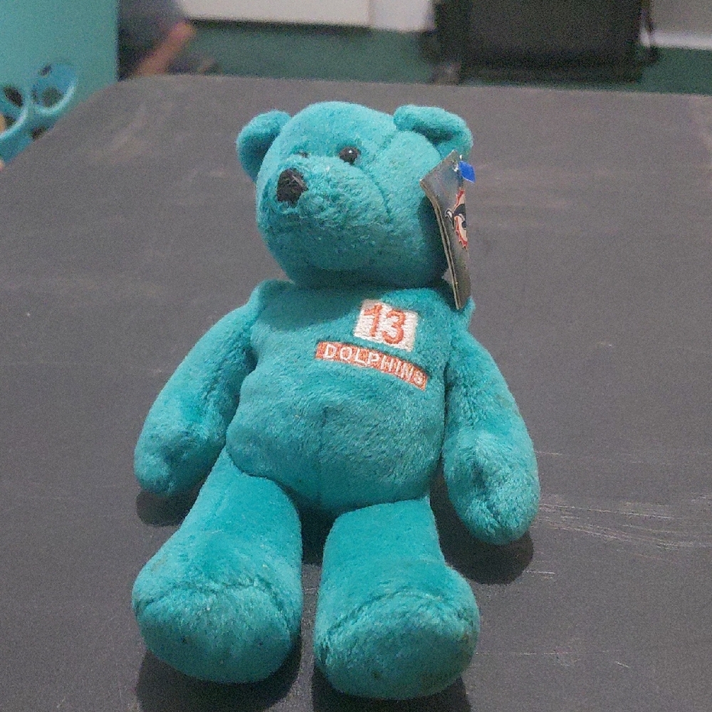 Teal Plush Bear Toy